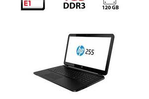 Ноутбук HP 255 / 15.6' (1366x768) TN / AMD E1-1500 (2 ядра по 1.5 GHz) / 4 GB DDR3 / 120 GB SSD / AMD Radeon HD 7310...