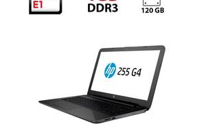 Ноутбук HP 255 G4 / 15.6' (1366x768) TN / AMD E1-6015 (2 ядра по 1.4 GHz) / 4 GB DDR3 / 120 GB SSD / AMD Radeon 8230...