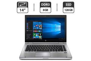 Ноутбук HP EliteBook 8470p / 14' (1366x768) TN / Intel Core i5-2520M (2 (4) ядра по 2.5 - 3.2 GHz) / 8 GB DDR3 / 128...