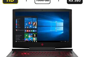 Ноутбук HP Omen 17-an012dx/ 17.3' (1920x1080) IPS/ i7-7700HQ/ 32GB RAM/ 1000GB SSD/ Radeon RX 580 8GB