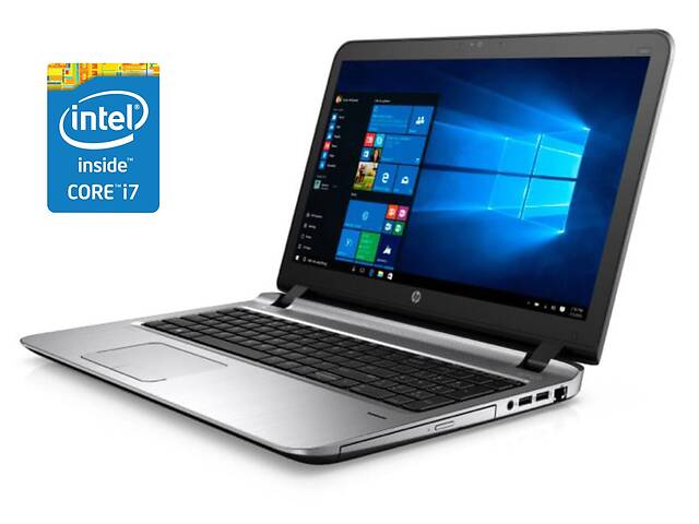 Ноутбук HP ProBook 450 G3 / 15.6' (1366x768) TN / Intel Core i7-6500U (2 (4) ядра по 2.5 - 3.1 GHz) / 8 GB DDR3 / 240...