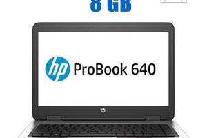 Ноутбук HP Probook 640 G2 / 14' (1366x768) TN / Intel Core i3-6006U (2 (4) ядра по 2.0 GHz) / 8 GB DDR4 / 480 GB SSD...