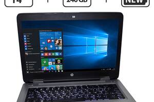 Ноутбук HP ProBook 645 G3 / 14' (1366x768) TN / AMD A10-8730B (4 ядра по 2.4 - 3.3 GHz) / 8 GB DDR4 / 240 GB SSD / AM...