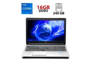 Ноутбук HP ProBook 650 G1 / 15.6' (1920x1080) TN / Intel Core i7-4800MQ (4 (8) ядра по 2.7 - 3.7 GHz) / 16 GB DDR3 /...