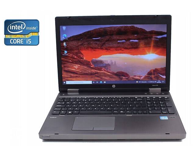 Ноутбук HP ProBook 6570b / 15.6' (1600x900) TN / Intel Core i5-3320M (2 (4) ядра по 2.6 - 3.3 GHz) / 8 GB DDR3 / 256...