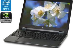 Ноутбук HP Zbook 15/ 15.6' (3200x1800) IPS/ i7-4810MQ/ 16GB RAM/ 256GB SSD/ Quadro K2100M 2GB