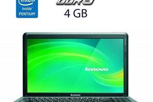 Ноутбук Lenovo G550 / 15.6' (1366x768) TN / Intel Pentium T4500 (2 ядра по 2.3 GHz) / 4 GB DDR3 / 120 GB SSD / Intel...