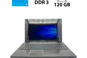 Ноутбук Lenovo G570 / 15.6' (1366x768) TN / Intel Core i5-2450M (2 (4) ядра по 2.5 - 3.1 GHz) / 6 GB DDR3 / 120 GB SS...