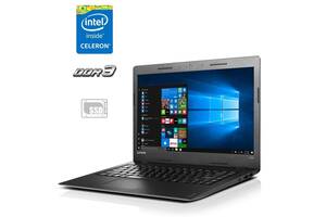 Ноутбук Lenovo IdeaPad 100S-14IBR/ 14' (1366x768)/ Celeron N3050/ 2GB RAM/ 256GB SSD/ HD