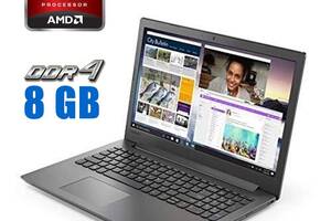 Ноутбук Lenovo IdeaPad 130-15AST / 15.6' (1366x768) TN / AMD A6-9225 (2 ядра по 2.6 - 3.1 GHz) / 8 GB DDR4 / 250 GB S...