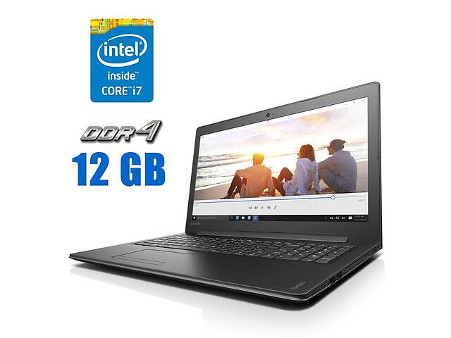 Ноутбук Lenovo IdeaPad 310-15IKB / 15.6' (1366x768) TN Touch / Intel Core i7-7500U (2 (4) ядра по 2.7 - 3.5 GHz) / 12...