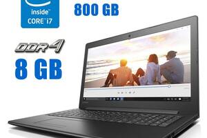 Ноутбук Lenovo IdeaPad 310-15IKB / 15.6' (1366x768) TN Touch / Intel Core i7-7500U (2 (4) ядра по 2.7 - 3.5 GHz) / 8...