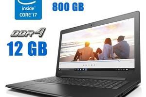 Ноутбук Lenovo IdeaPad 310-15IKB / 15.6' (1366x768) TN Touch / Intel Core i7-7500U (2 (4) ядра по 2.7 - 3.5 GHz) / 12...