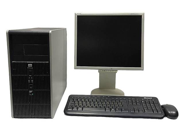 Б/у Комплект ПК: HP Compaq dc5850 MicroMT| Athlon 5000B| 4GB RAM| 80GB HDD| Radeon 3100+NEC MultiSync