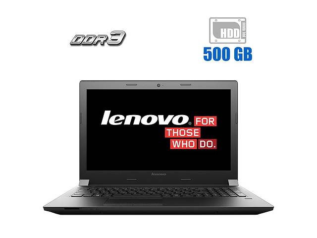 Ноутбук Lenovo IdeaPad B50-80 / 15.6' (1366x768) TN / Intel Core i3-5005U (2 (4) ядра по 2.0 GHz) / 4 GB DDR3 / 500 G...