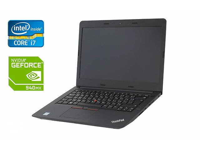 Ноутбук Lenovo ThinkPad E470 / 14' (1920x1080) IPS / Intel Core i7-7500U (2 (4) ядра по 2.7 - 3.5 GHz) / 16 GB DDR4 /...