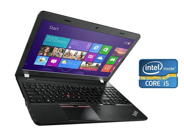 Ноутбук Lenovo ThinkPad E550 / 15.6' (1366x768) TN / Intel Core i5-5200U (2 (4) ядра по 2.2 - 2.7 GHz) / 8 GB DDR3 /...