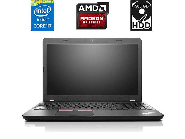 Ноутбук Lenovo ThinkPad E550 / 15.6' (1920x1080) TN / Intel Core i7-5500U (2 (4) ядра по 2.4 - 3.0 GHz) / 8 GB DDR3 /...