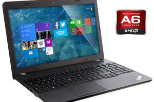 Ноутбук Lenovo ThinkPad E555 / 15.6' (1366x768) TN / AMD A6-7000 (2 ядра по 2.2 - 3.0 GHz) / 8 GB DDR3 / 512 GB SSD /...