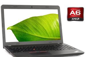 Ноутбук Lenovo ThinkPad E565 / 15.6' (1366x768) TN / AMD A6-8500P (2 ядра по 1.6 - 3.0 GHz) / 4 GB DDR3 / 250 GB SSD...