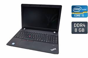 Ноутбук Lenovo ThinkPad E570 / 15.6' (1366x768) TN / Intel Core i5-7200U (2 (4) ядра по 2.5 - 3.1 GHz) / 8 GB DDR4 /...