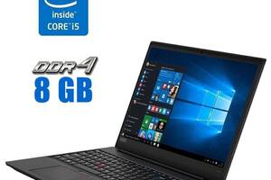 Ноутбук Lenovo ThinkPad E590 / 15.6' (1920x1080) IPS / Intel Core i5-8250U (4 (8) ядра по 1.6 - 3.4 GHz) / 8 GB DDR4...