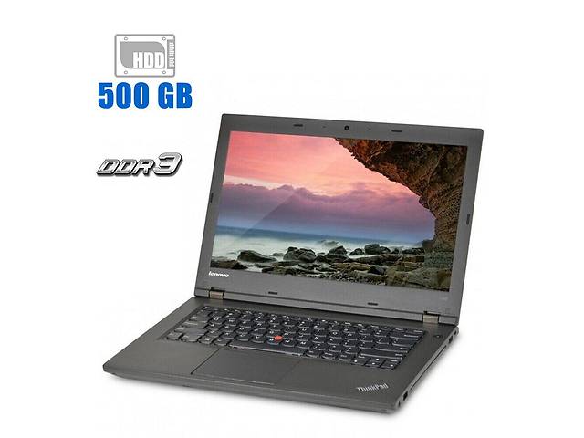 Ноутбук Lenovo ThinkPad L440 / 14' (1366x768) TN / Intel Core i3-4000M (2 (4) ядра по 2.4 GHz) / 4 GB DDR3 / 500 GB H...