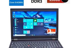 Ноутбук Lenovo ThinkPad L560 / 15.6' (1920x1080) TN / Intel Core i5-6300U (2 (4) ядра по 2.4 - 3.0 GHz) / 8 GB DDR3 /...