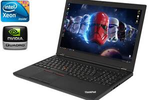 Ноутбук Lenovo ThinkPad P50/ 15.6' (1920x1080) IPS/ Xeon E3-1505M/ 32GB RAM/ 512GB SSD/ Quadro M2000M 4GB