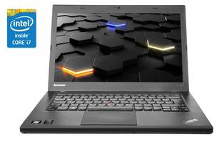 Ноутбук Lenovo ThinkPad T440 / 14' (1600x900) TN / Intel Core i7-4600U (2 (4) ядра по 2.1 - 3.3 GHz) / 8 GB DDR3 / 24...