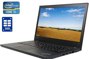 Ноутбук Lenovo ThinkPad T470 / 14' (1366x768) TN / Intel Core i5-7300U (2 (4) ядра по 2.6 - 3.5 GHz) / 8 GB DDR4 / 24...