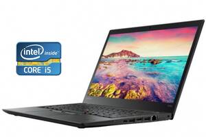 Ноутбук Lenovo ThinkPad T470 / 14' (1600x900) TN / Intel Core i5-6200U (2 (4) ядра по 2.3 - 2.8 GHz) / 8 GB DDR4 / 25...