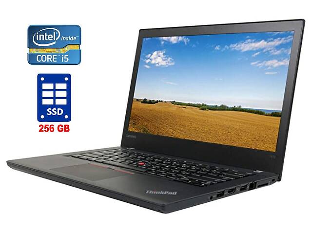 Ноутбук Lenovo ThinkPad T470 / 14' (1920x1080) IPS Touch / Intel Core i5-7300U (2 (4) ядра по 2.6 - 3.5 GHz) / 16 GB...