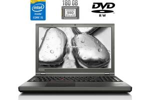 Ноутбук Lenovo ThinkPad T540p / 15.6' (1366x768) TN / Intel Core i5-4300M (2 (4) ядра по 2.6 - 3.3 GHz) / 4 GB DDR3 /...