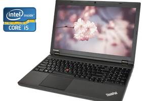 Ноутбук Lenovo ThinkPad T540p / 15.6' (1366x768) TN / Intel Core i5-4210M (2 (4) ядра по 2.6 - 3.2 GHz) / 16 GB DDR3...