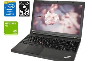 Ноутбук Lenovo ThinkPad T540p/ 15.6' (1920x1080)/ i5-4300M/ 8GB RAM/ 500GB HDD/ GeForce GT 730M 1GB