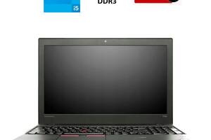 Ноутбук Lenovo ThinkPad T550 / 15.6' (1366x768) TN / Intel Core i5-5200U (2 (4) ядра по 2.2 - 2.7 GHz) / 8 GB DDR3 /...