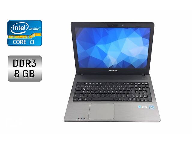 Ноутбук Medion Akoya E6232 / 15.6' (1366x768) TN / Intel Core i3-3110M (2 (4) ядра по 2.4 GHz) / 8 GB DDR3 / 250 GB H...