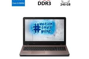 Ноутбук Medion Akoya E6415 / 15.6' (1366x768) TN / Intel Core i3-5005U (2 (4) ядра по 2.0 GHz) / 4 GB DDR3 / 240 GB S...