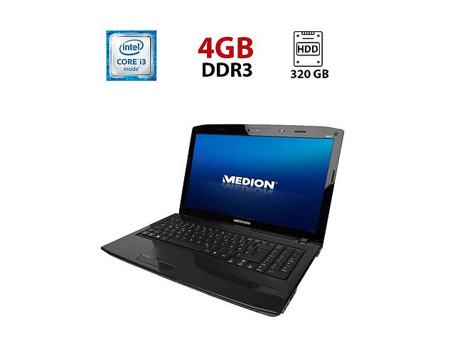 Ноутбук Medion Akoya E6622 / 15.6' (1366x768) TN / Intel Core i3-350M (2 (4) ядра по 2.26 GHz) / 4 GB DDR3 / 320 GB H...