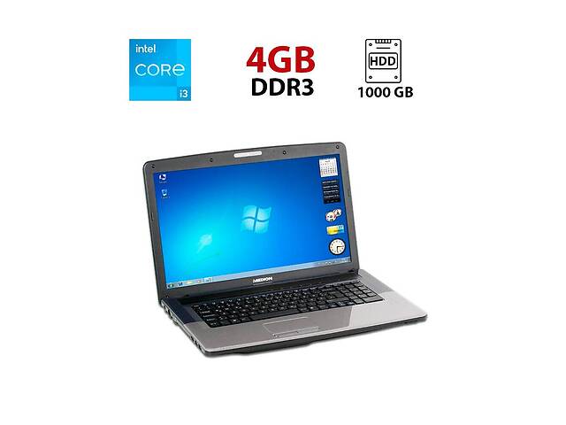 Ноутбук Medion Akoya E7220 / 17.3' (1600x900) TN / Intel Core i3-2310M (2 (4) ядра по 2.1 GHz) / 4 GB DDR3 / 1000 GB...