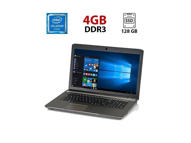 Ноутбук Medion Akoya E7225 / 17.3' (1600x900) TN / Intel Celeron N2940 (4 ядра по 1.83 - 2.25 GHz) / 4 GB DDR3 / 128...