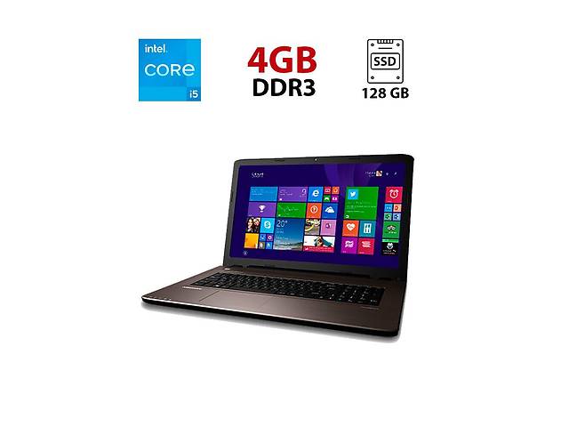 Ноутбук Medion Akoya E7416 / 17.3' (1600x900) TN / Intel Core i5-5200U (2 (4) ядра по 2.2 - 2.7 GHz) / 8 GB DDR3 / 12...