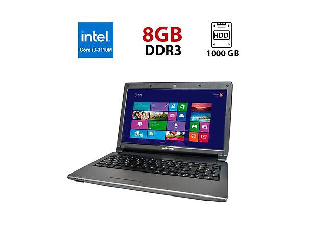 Ноутбук Medion Akoya P6638 / 15.6' (1366x768) TN / Intel Core i3-3110M (2 (4) ядра по 2.4 GHz) / 8 GB DDR3 / 1000 GB...