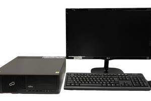 Б/у Комплект ПК: Fujitsu Esprimo E700 SFF| i5-2400| 8GB RAM| 500GB HDD| NVS 315 1GB+LG Flatron 23MP57D-P| 23'