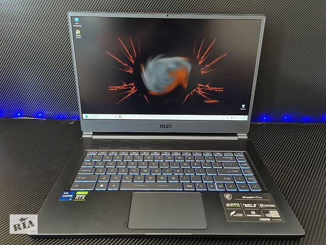 Б/у Игровой ноутбук MSI Stealth 15M A11UEK 15.6' 1920x1080| i7-11375H| 16GB RAM| 512GB SSD| RTX 3060 6GB