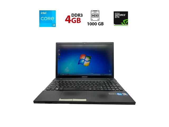 Ноутбук Samsung NP300V5A / 15.6' (1366x768) TN LED / Intel Core i3-2350M (2 (4) ядра по 2.3 GHz) / 4 GB DDR3 / 1000 G...