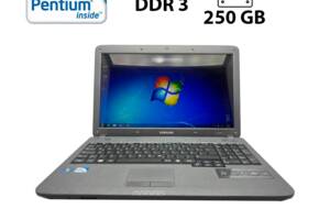 Ноутбук Samsung R530 / 15.6' (1366x768) TN / Intel Pentium T4500 (2 ядра по 2.3 GHz) / 4 GB DDR3 / 250 GB HDD / Intel...
