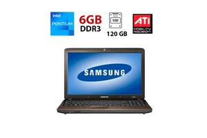 Ноутбук Samsung R540 / 15.6' (1366x768) TN / Intel Pentium P6100 (2 ядра по 2.0 GHz) / 6 GB DDR3 / 120 GB SSD / ATI M...