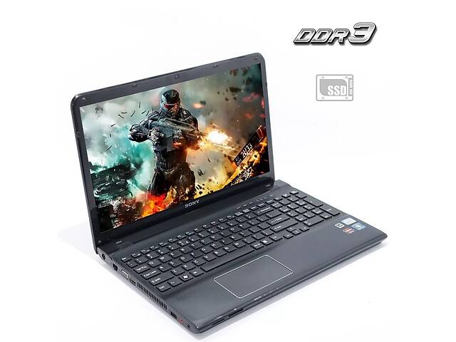 Ноутбук Sony Vaio SVE151C11M / 15.6' (1366x768) TN / Intel Pentium B960 (2 ядра по 2.2 GHz) / 4 GB DDR3 / 120 GB SSD...